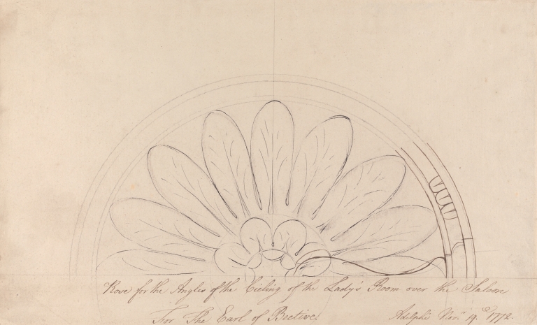 Headfort House: Lady’s Room Ceiling Rose by Robert Adam