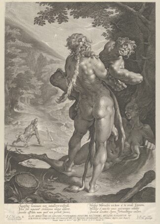Hercules and Antaeus by Lucas Kilian