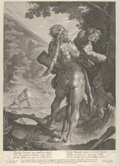 Hercules and Antaeus by Lucas Kilian