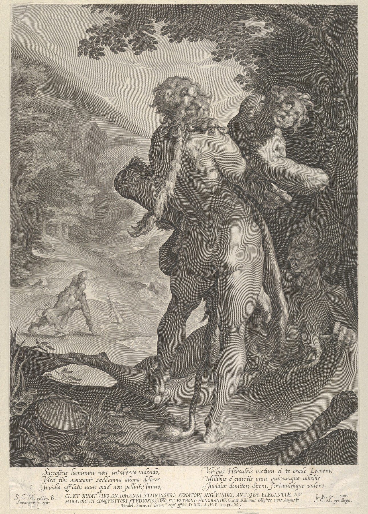 Hercules and Antaeus by Lucas Kilian