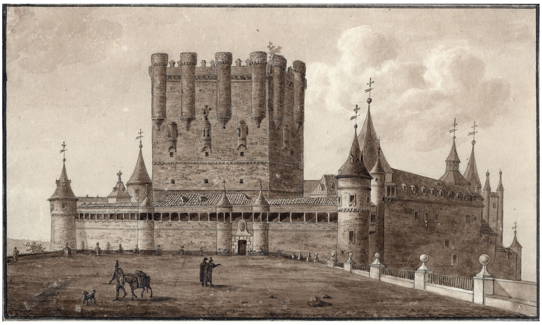 Het Alcazar te Segovia by Otto Howen