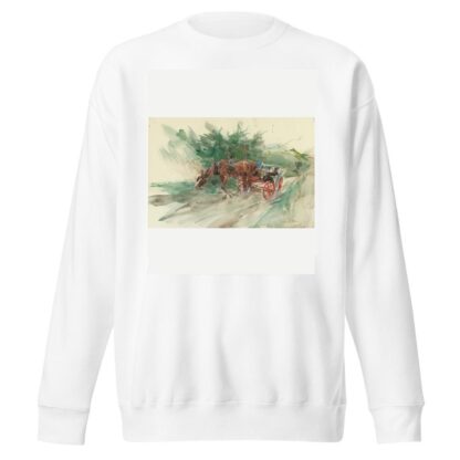 Horse And Carriage by Giovanni Boldini Sweatshirt