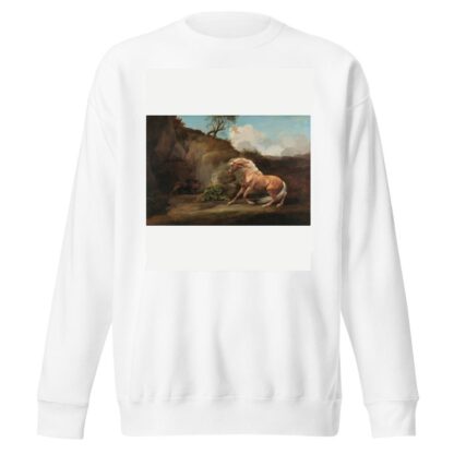 Horse Frightened by a Lion by George Stubbs Sweatshirt