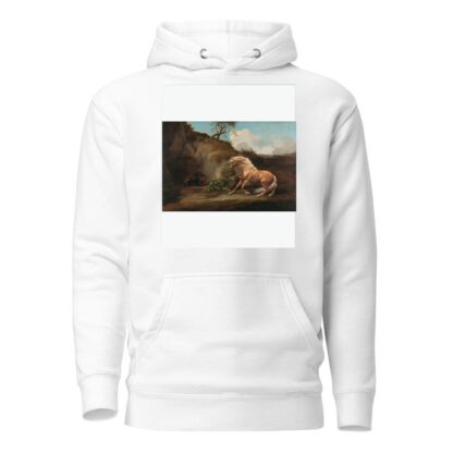 Horse Frightened by a Lion by George Stubbs Hoodie