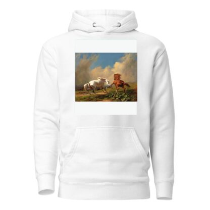 Horses Balking At Approaching Storm by Johann Rudolf Koller Hoodie