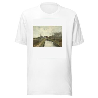 Huisje aan een sloot by Anton Mauve T-Shirt