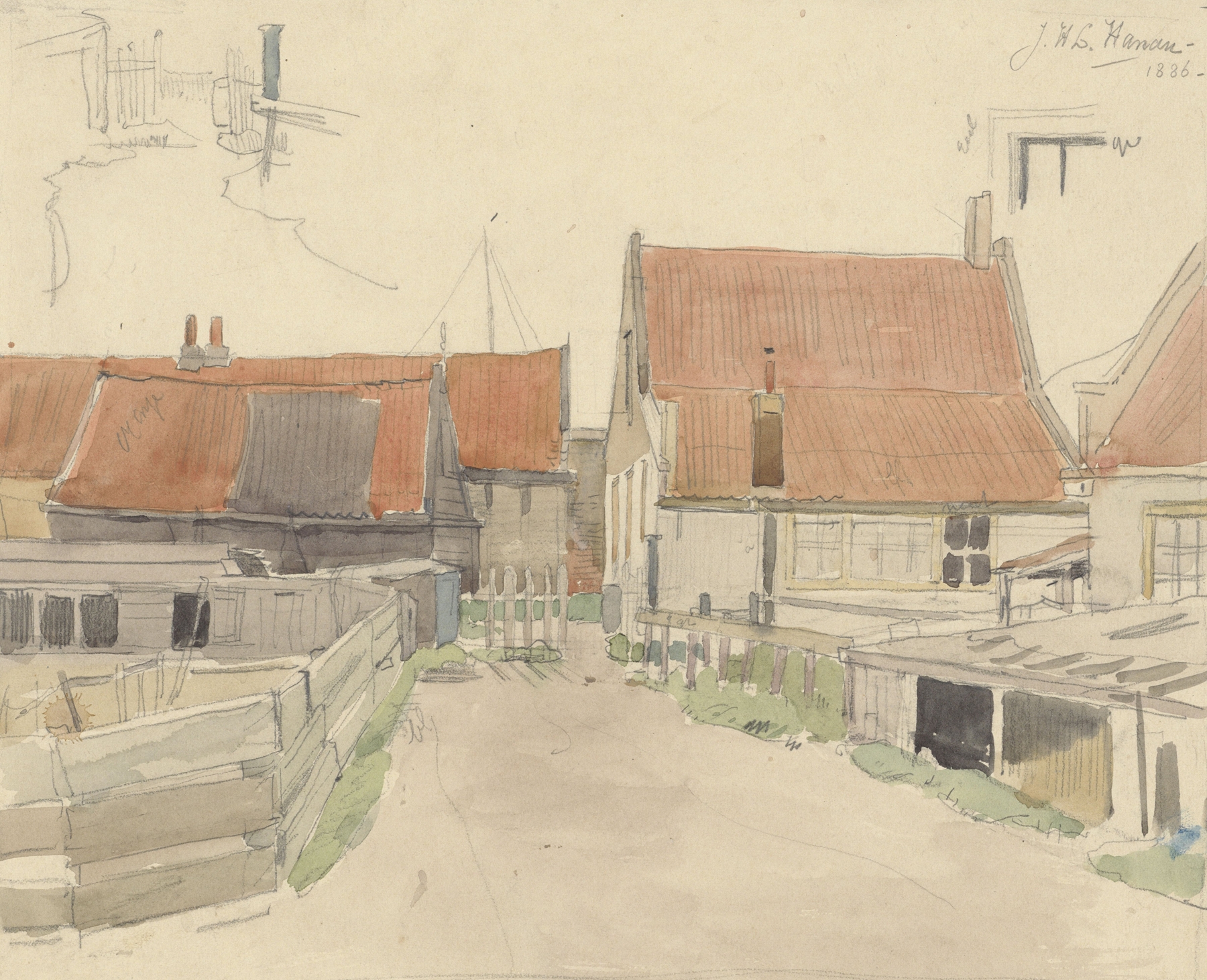 Huizen in de Vinkenbuurt, Amsterdam by Jan H.L. Hanau