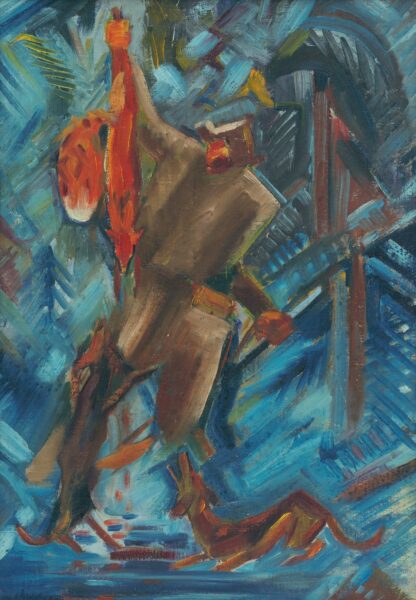 Hunter with a Fox in His Hand by Arnold Peter Weisz-Kubínčan T-Shirt