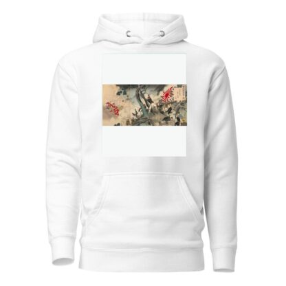 Hurrah and Hurrah Again for the Great Empire of Japan! Great Victory for the Japanese Army in the Assault on Seonghwan by Toshikata Mizuno Hoodie