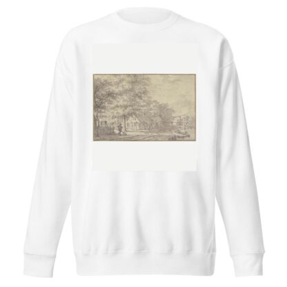 Hütten unter Bäumen, dabei eine Wasserhebemaschine by Jacob Cats Sweatshirt
