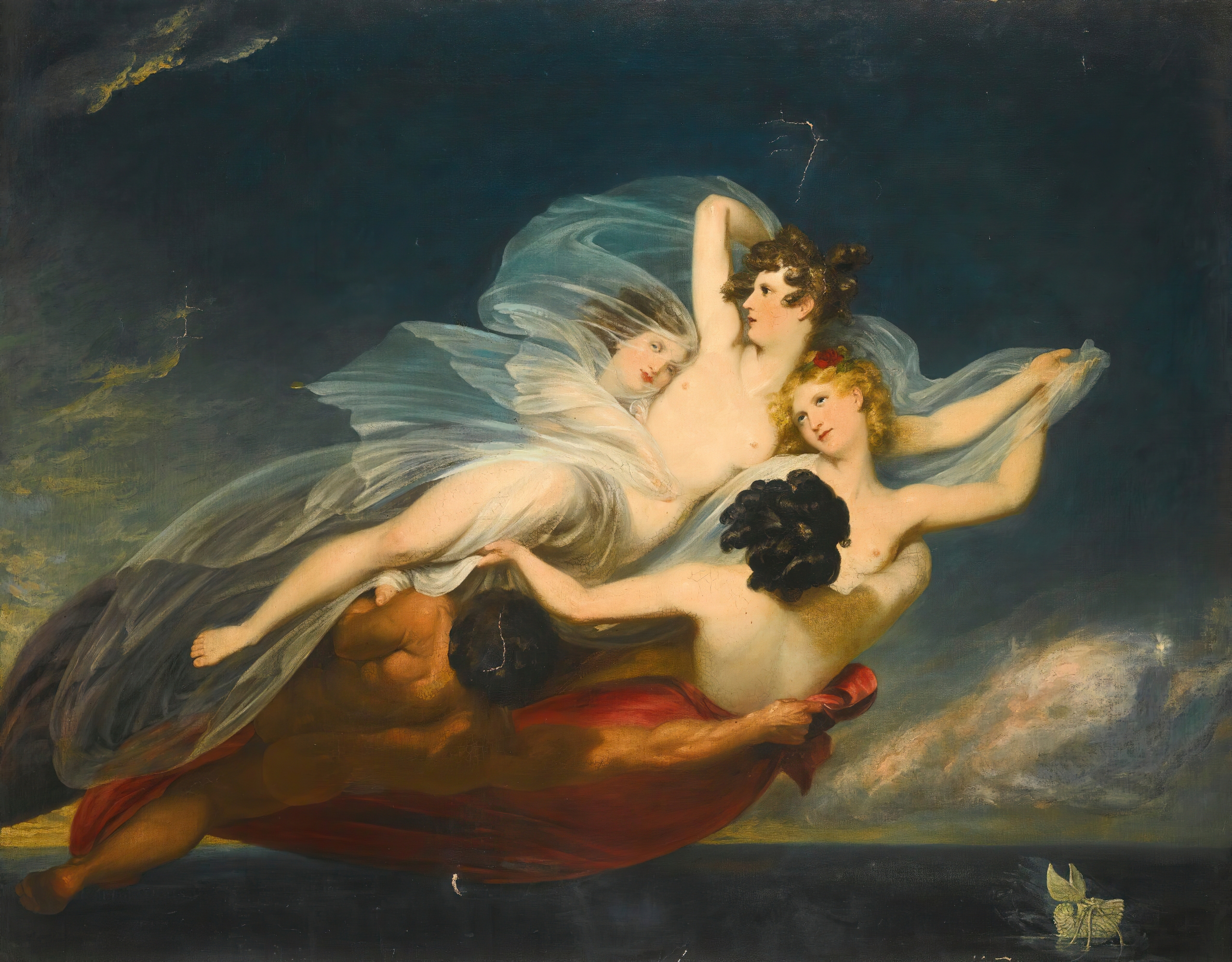 Hylas carried off by nymphs by Henry Howard