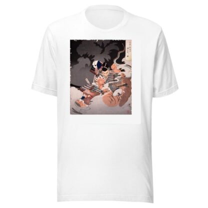 I No Hayata Kills the Nue at the Imperial Palace by Tsukioka Yoshitoshi T-Shirt