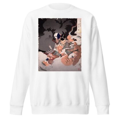 I No Hayata Kills the Nue at the Imperial Palace by Tsukioka Yoshitoshi Sweatshirt