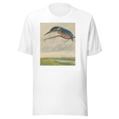 IJsvogel op een tak in een weidelandschap by Frans Everbag T-Shirt
