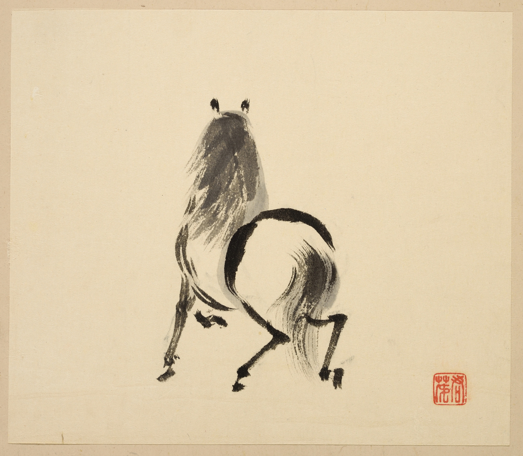 Illustrated book of horses Pl.08 by Tsurusawa Tansaku