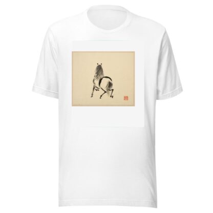 Illustrated book of horses Pl.08 by Tsurusawa Tansaku T-Shirt