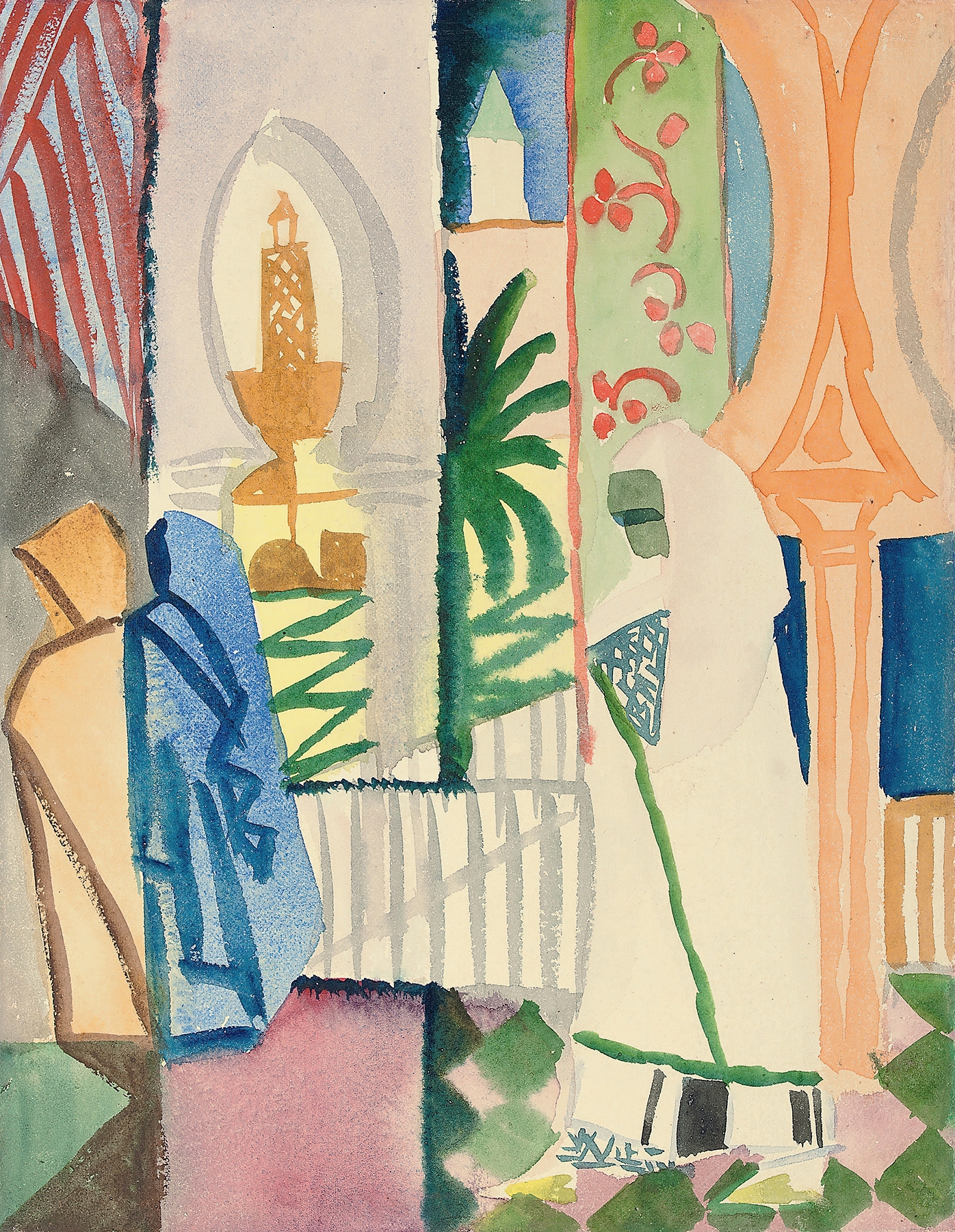 In der Tempelhalle by August Macke