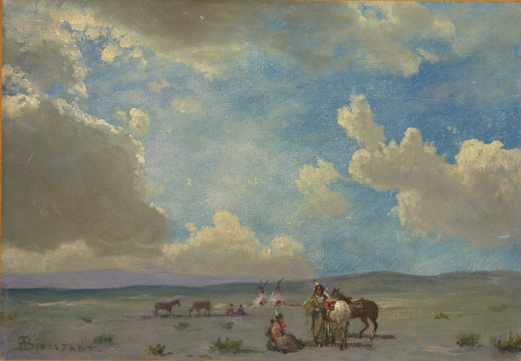 Indian Encampment by Albert Bierstadt