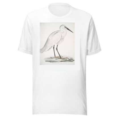 Indian white Heron, Ardea orientalis. by John Edward Gray T-Shirt