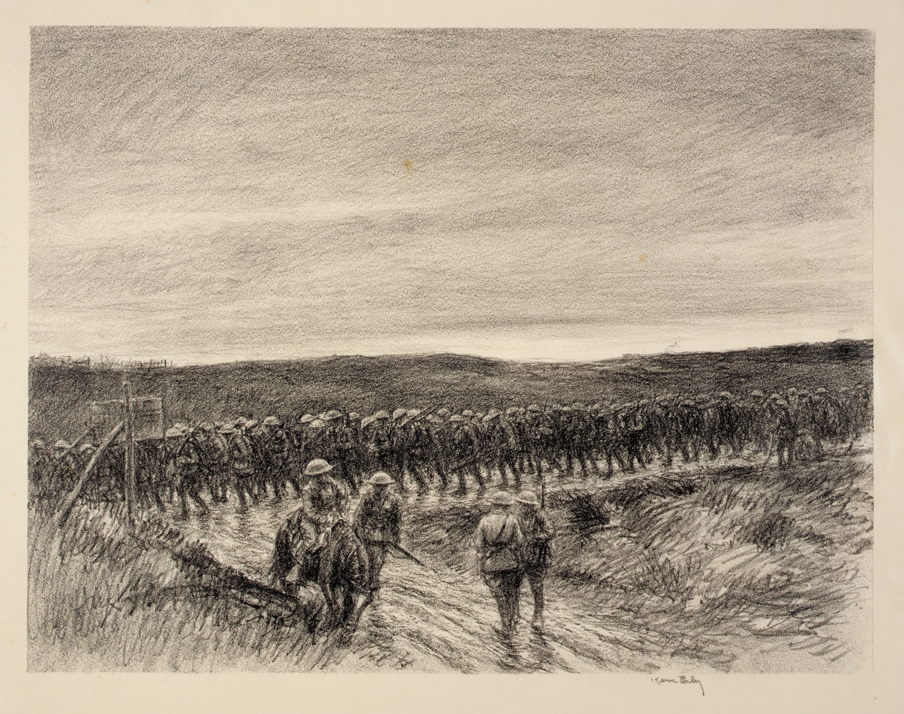 Infantry, Chateau Thierry by Kerr Eby