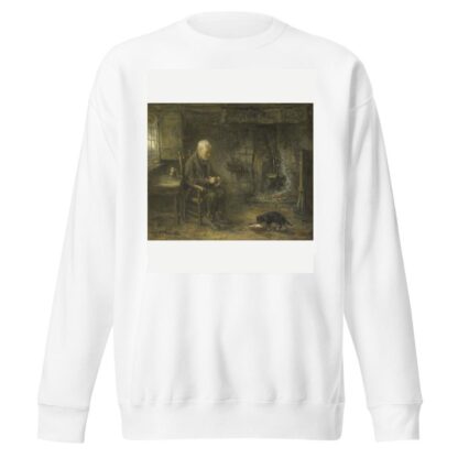 Interior of a Peasant Hut by Jozef Israëls Sweatshirt