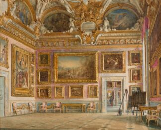 Interior of Palazzo Pitti in Florence; Sala di Saturno by Domenico Caligo