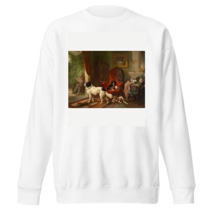 Interior with Dogs by Wouterus Verschuur Sweatshirt