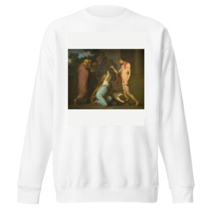 Ismene and Antogone Plead with Theseus by Nicolai Abildgaard Sweatshirt