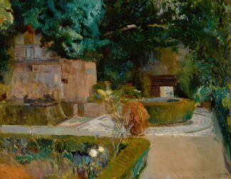 Jardín De Los Adarves, Alhambra, Granada by Joaquín Sorolla