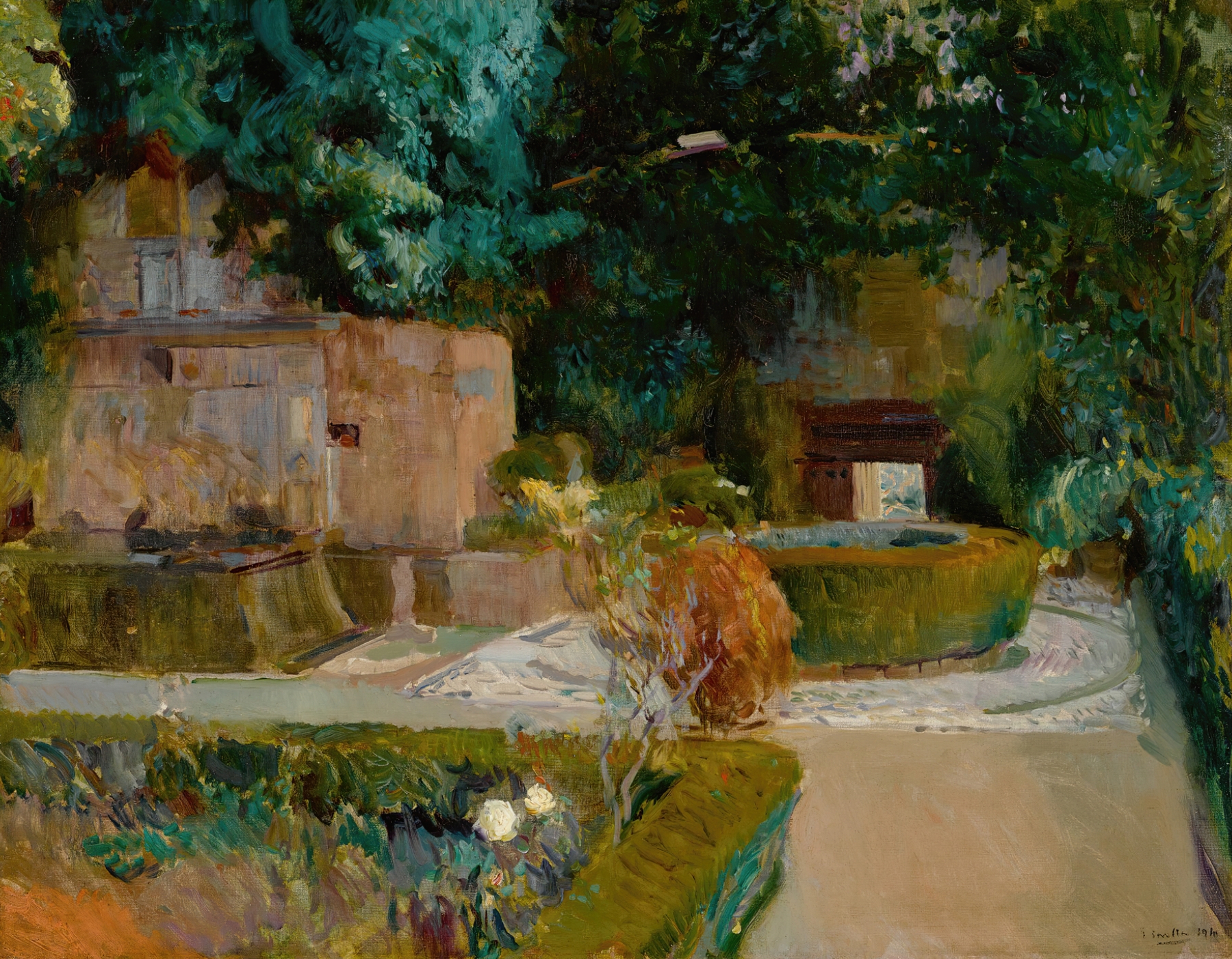 Jardín De Los Adarves, Alhambra, Granada by Joaquín Sorolla