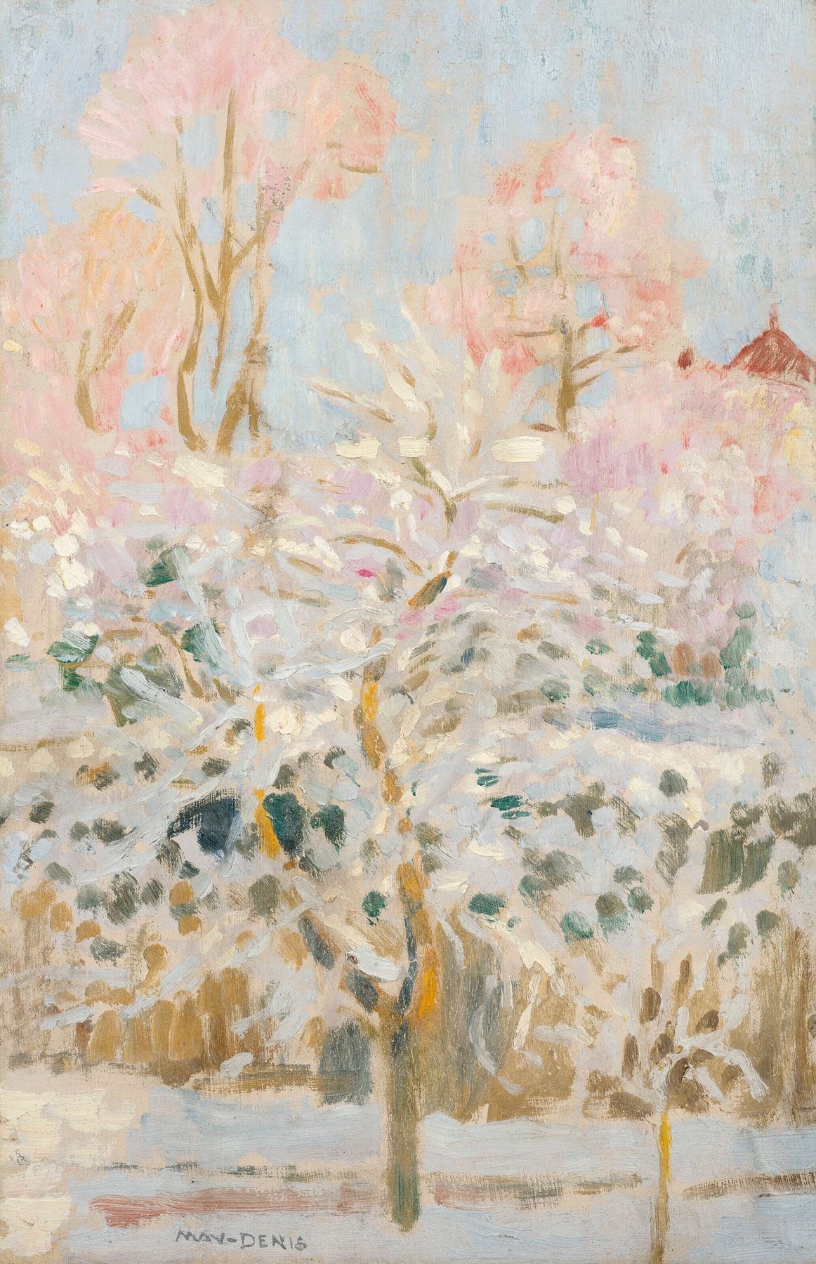 Jardin sous la neige by Maurice Denis