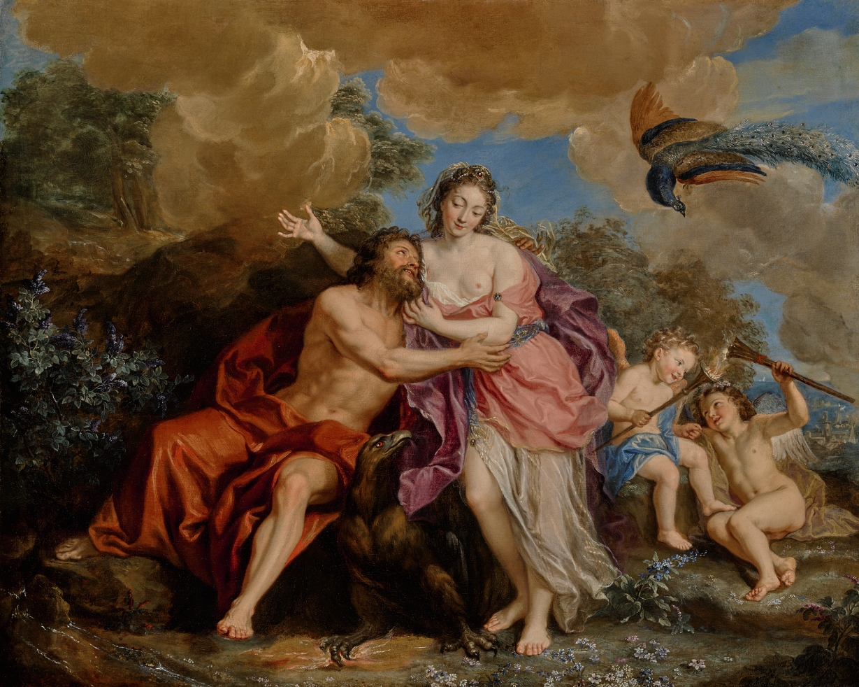 Jupiter And Juno On Mount Ida by Antoine Coypel