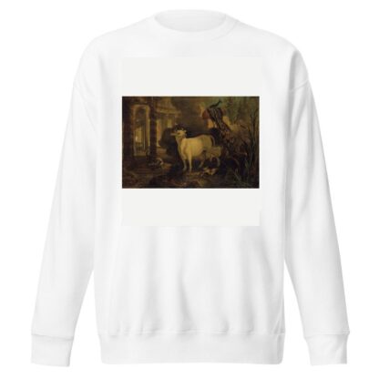 Jupiter transformed into a bull by Jean-Baptiste Oudry Sweatshirt