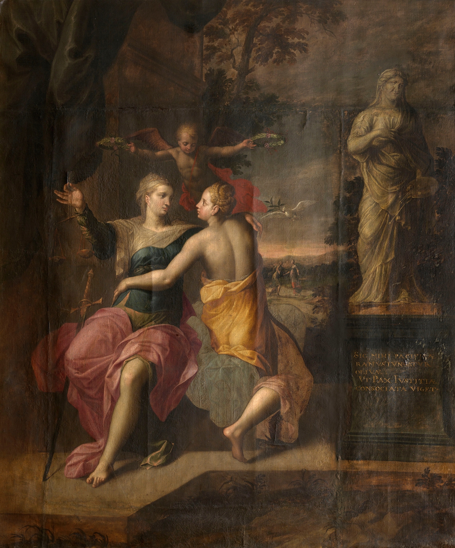 Justitia and Pax by Jacob De Backer