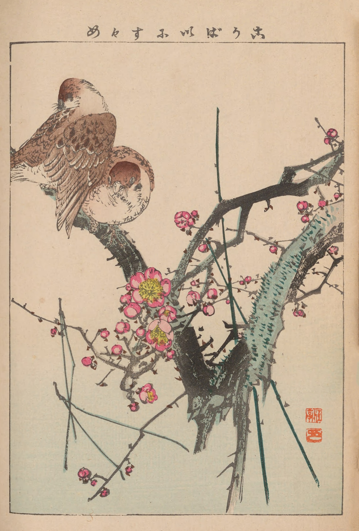 Kachō gafu, Pl.05 by Kōtei Fukui