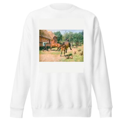 Kåde heste by Hans Michael Therkildsen Sweatshirt