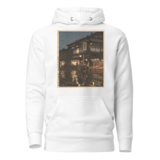 Kagurazaka Street after a Night Rain by Yoshida Hiroshi Hoodie