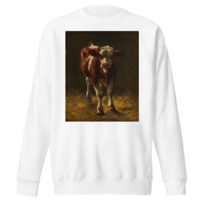 Kälbchen im Stall by Richard Voltz Sweatshirt
