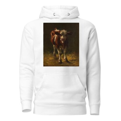 Kälbchen im Stall by Richard Voltz Hoodie