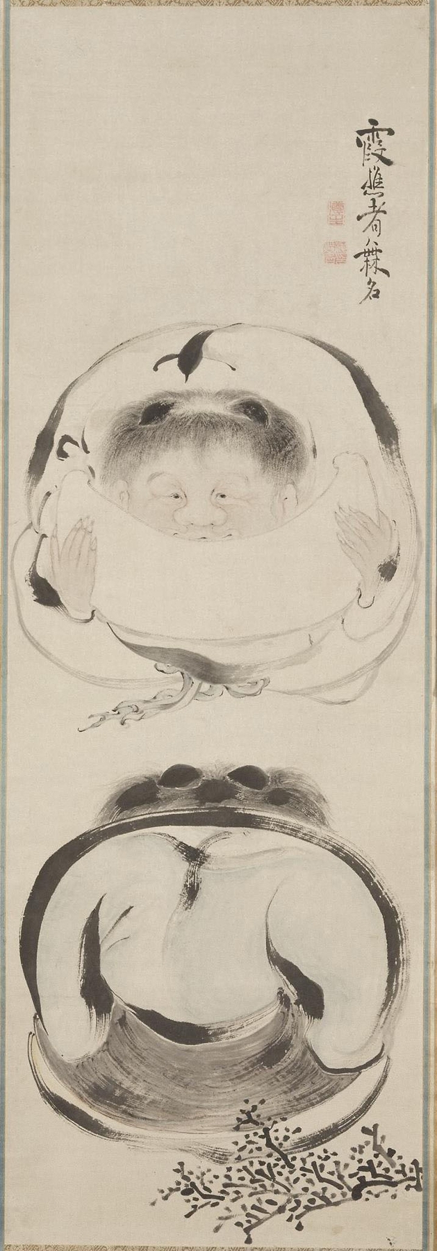 Kanzan-and-Jittoku by Ike Taiga