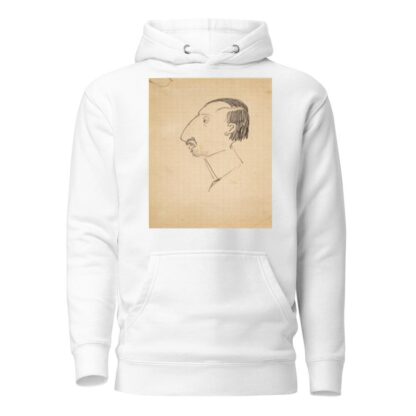 Karikatur af Karl Isakson, profil mod venstre by Robert Storm Petersen Hoodie