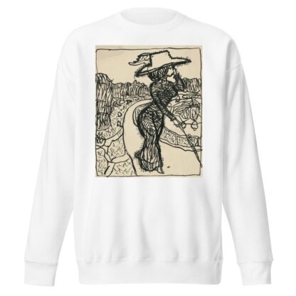 Karikatúra dámy by Konštantín Kövári-Kačmarik Sweatshirt