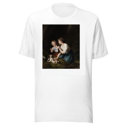 Kinder mit Kätzchen by Fritz Zuber-Bühler T-Shirt