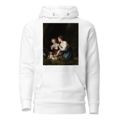Kinder mit Kätzchen by Fritz Zuber-Bühler Hoodie