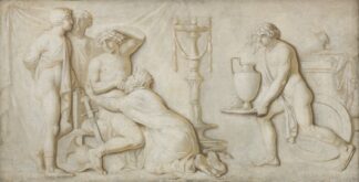 King Priam Pleading with Achilles for the Corpse of Hector by Nicolai Abildgaard