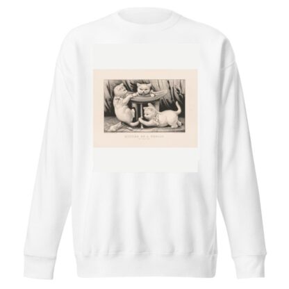 Kitties on a frolic; the new hat by Currier & Ives. Sweatshirt