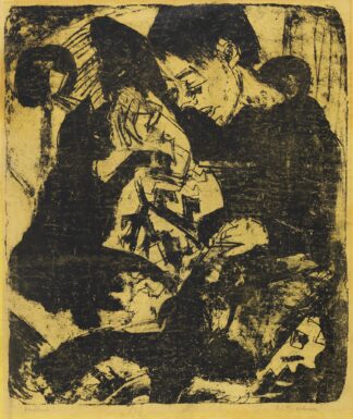 Knabe mit Katze by Ernst Ludwig Kirchner
