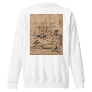 Komachi Washing the Poem-Papers by Nishimura Shigenaga Sweatshirt