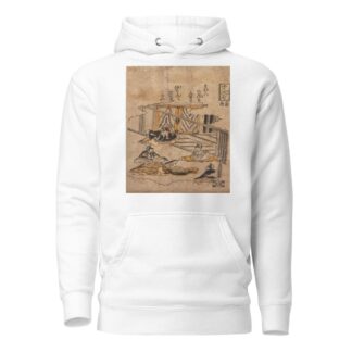 Komachi Washing the Poem-Papers by Nishimura Shigenaga Hoodie