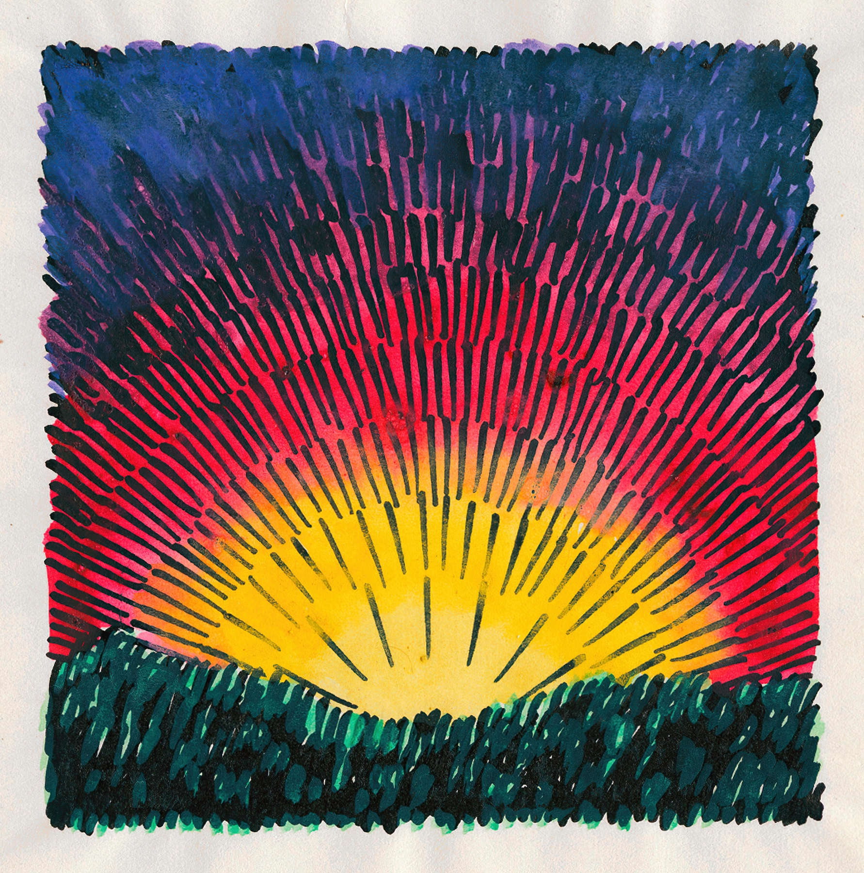Komposition aus ‘Pflaster und Wiese’ XXI by Karl Wiener